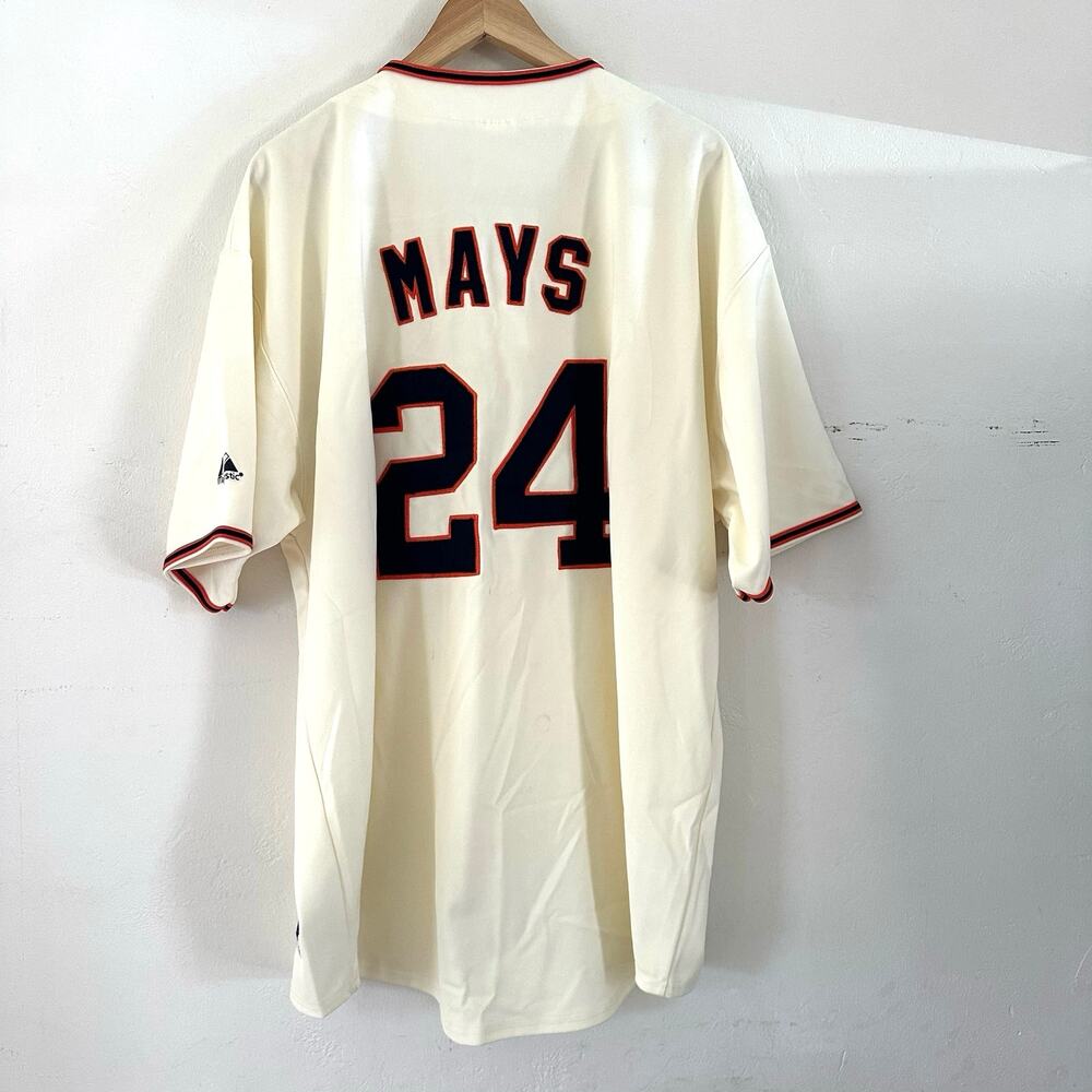 Majestic San Francisco‎ Giants MLB Sewn Willie Mays Jersey Size XXLarge